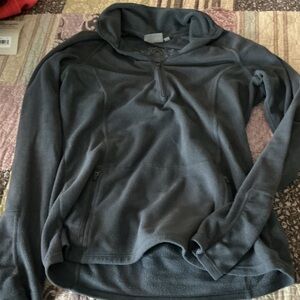 Athleta Gray Hoodie Sweatshirt